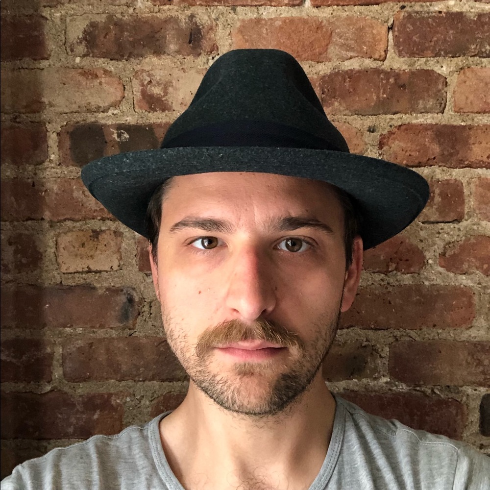 Blue Felt Fedora Hat from The Hillside (J Crew)